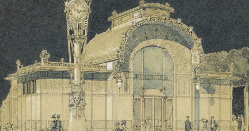 Façade extérieure de l’Église Saint-Léopold am Steinhof d’Otto Wagner, un chef-d’œuvre de l’architecture moderne à Vienne.